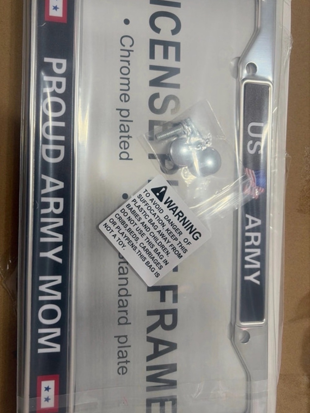 US Army License plate Frame